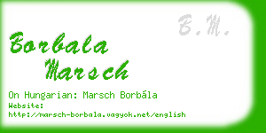 borbala marsch business card